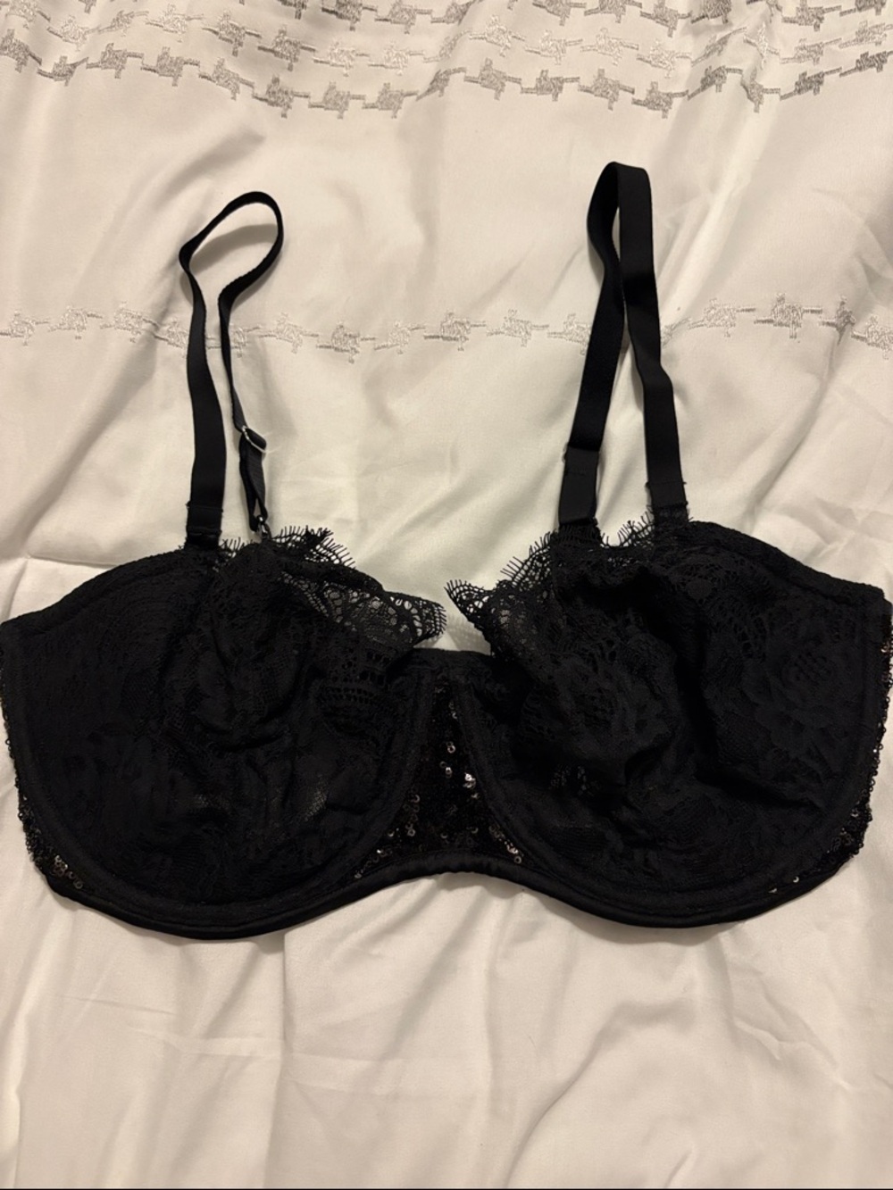 Victoria's Secret Dream angels Black Lace Balconette Bra